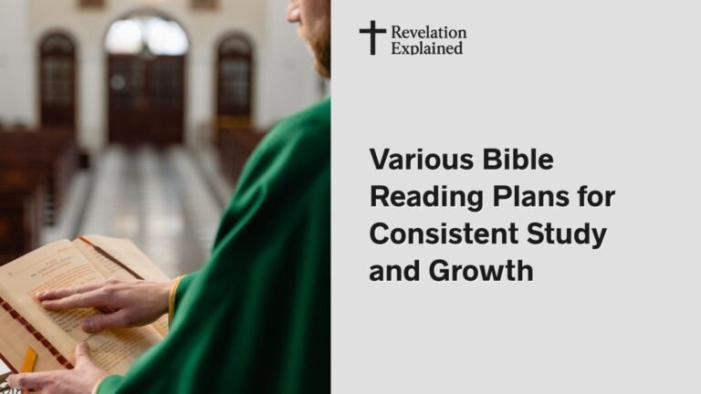 Different Bible reading plans for daily study